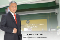 GAGAH: Direktur Bank BPRS Bhakti Sumekar, Hairil Fajar (Doc. Seputar Jatim)