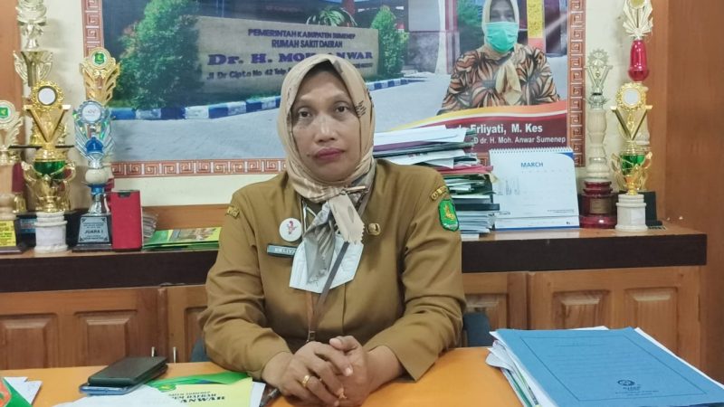 RAPI: Direktur RSUD dr. H. Moh. Anwar Sumenep, Erliyati saat ditemui di ruang kerjanya (Doc. Seputar Jatim)