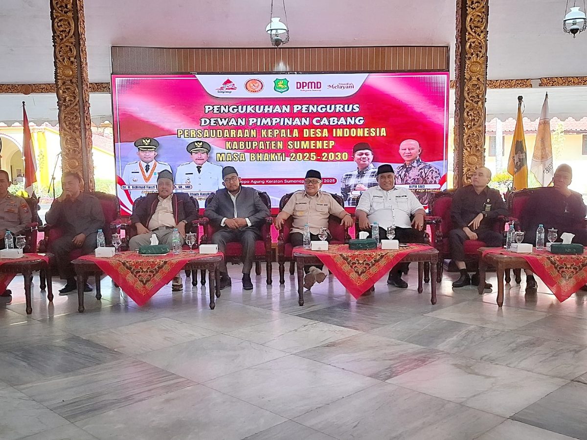 RAPI: Jajaran Forkopimda saat menghadiri pelantikan PKDI Sumenep, Pendopo Agung Keraton Sumenep (Doc. Seputar Jatim)