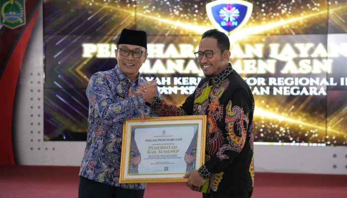 Achmad Fauzi Wongsojudo Raih Penghargaan dari BKN Atas Layanan Penetapan NIP Terbaik