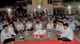 KHIDMAT: Bupati Sumenep Achmad Fauzi Wongsojudo, saat bersama Pimpinan OPD Lingkungan Pemkab Sumenep diacara Tasyakuran HUT RI ke-80 (Doc. Seputar Jatim)