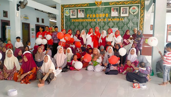 Dikemas Nuansa HUT RI Ke 80, Posyandu Anggrek Mandala Bersama Puskesmas Rubaru Lakukan ILP dan Vaksinasi Campak