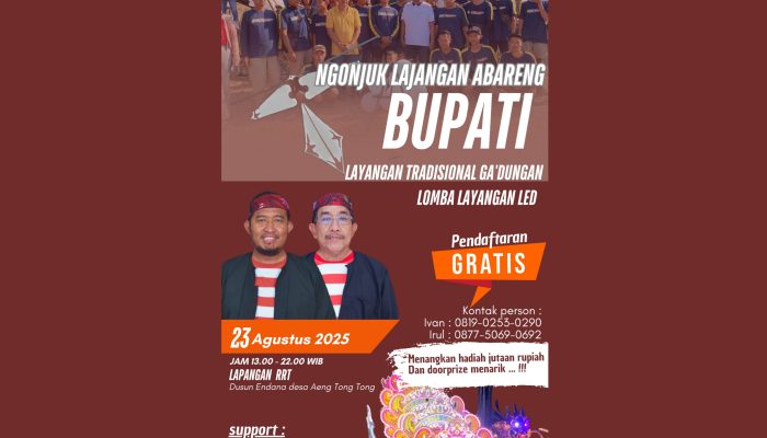 Meriahkan HUT RI Ke 80, Team RRT Bakal Gelar Event Layangan LED Bersama Bupati Sumenep