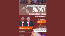 Flayer Event Layangan Led bertajuk 'Ngunjuk Lajangan Abareng Bupati' yang akan diselenggarakan Oleh Team RRT Desa Aeng Tong Tong (Doc. Istimewa)