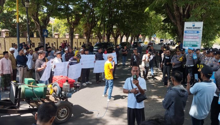 Demo Polres Sumenep, AMPM Minta Penegakan Hukum Bersih dan Transparan