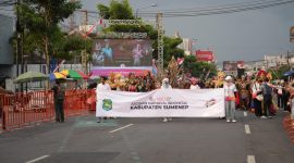 MEWAH: Kabupaten Sumenep saat tampil di Wonderful Archipelago Carnival Indonesia (WACI) (Doc. Seputar Jatim)
