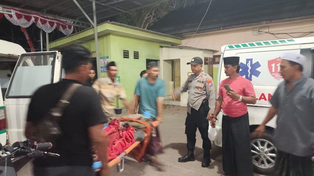 TEGANG: Polsek Giligenting, Polres Sumenep, tengah menangani kasus dugaan penganiayaan yang mengakibatkan korban meninggal dunia (Humas Polres Sumenep)