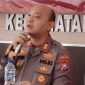 TEGAS: Kapolres Sumenep, AKBP Rivanda, saat menghadiri tatap muka bersama Forkopimka, kepala desa, tokoh agama, dan tokoh masyarakat di Kecamatan Ambunten (Foto Istimewa)