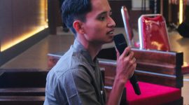 ANGKAT SUARA: Divisi Pendidikan dan Kebudayaan BEMSU, M. Rofiqul Mukhlisin (Doc. Seputar Jatim) 