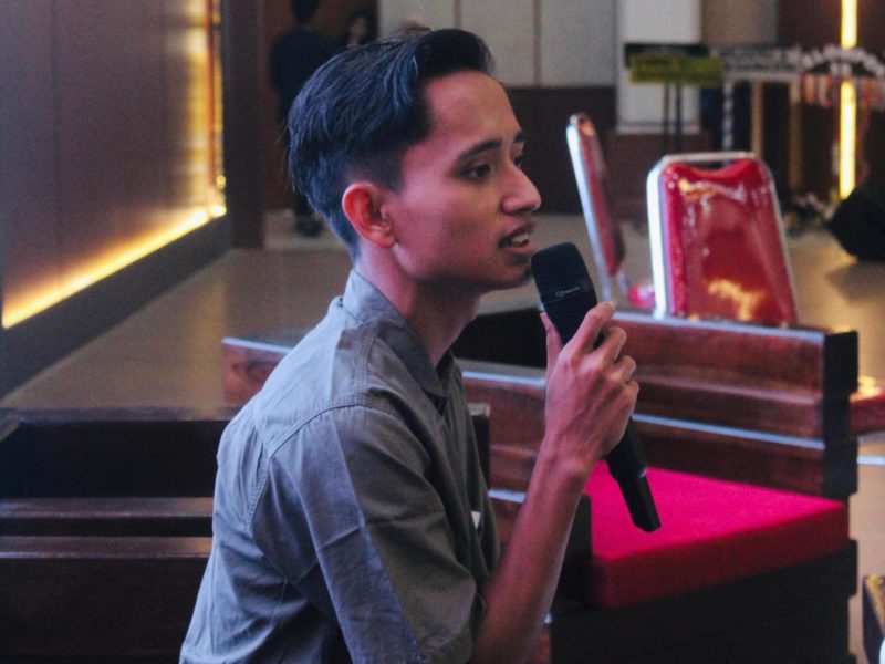 ANGKAT SUARA: Divisi Pendidikan dan Kebudayaan BEMSU, M. Rofiqul Mukhlisin (Doc. Seputar Jatim) 