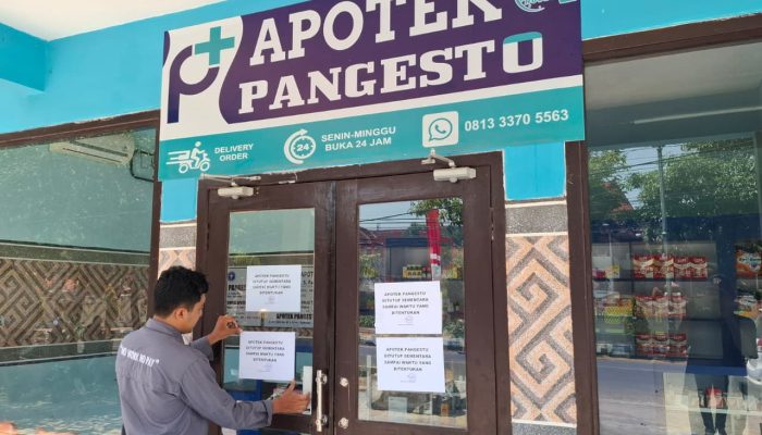 Tak Profesional Jalan Kerjasama, Apotek Pangesto di Sumenep Ditutup Sementara