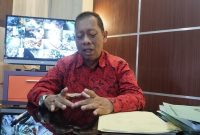 TEGAS: Kepala DKPP Sumenep, Chainur Rasyid, saat ditemui di kantornya (SandiGT - Seputar Jatim)