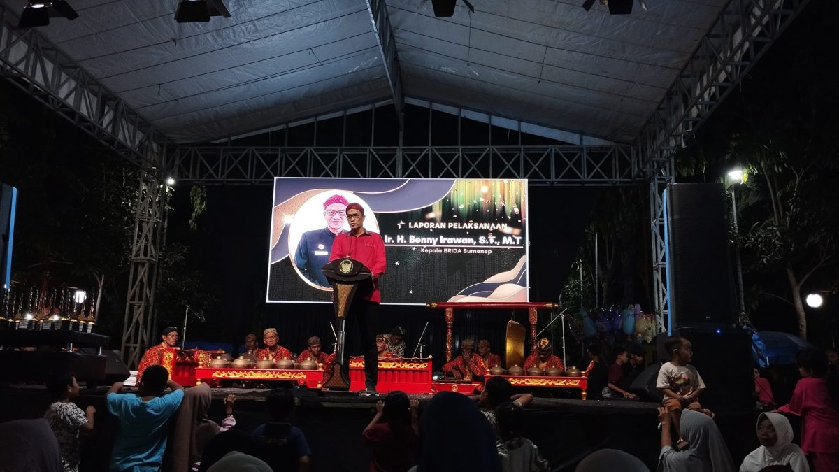 TEGAS: Kepala Brida Kabupaten Sumenep, Benny Irawan, saat memberikan sambutan pada acara ajang inovasi daerah (SandiGT - Seputar Jatim)