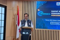 GAGAH: Menteri Imigrasi dan Pemasyarakatan, Jenderal Polisi (Purn.) Agus Andrianto, saat menutup acara Rakernas IWO ke - III di Taman Ismail Marzuki (TIM) Jakarta Pusat (M Che - Seputar Jatim)