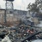 HANGUS: Kebakaran lima toko di Pasar Ganding, Sumenep (SandiGT - Seputar Jatim)