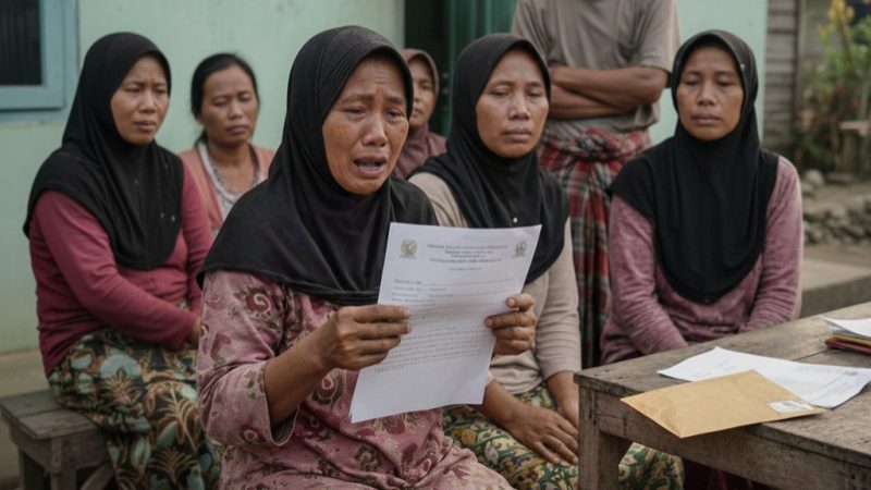 ILUSTRASI: Masyarakat terlihat kaget dan sedih saat mengatahui dana PKH dipotong ketua kelompok PKH (Doc. Seputar Jatim)