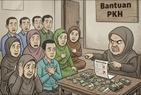 lLUSTRASI: Penerima bantuan diancam dicoret dari daftar PKH oleh ketua kelompok (Doc. Seputar Jatim)