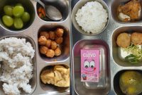 MAKANAN: Menu MBG yang disediakan SPPG Kecamatan Pragaan (Doc. Seputar Jatim)