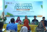 FOKUS: Jajaran Dosen Universitas Nazhatut Thullab (UNT) Sampang, Madura, Jawa Timur, saat menjalani Assessment Lapangan dari LAM-PTKes (Doc. Seputar Jatim)