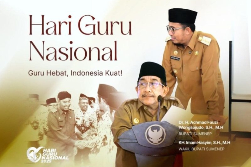 FLAYER: Pemkab Sumenep dalam memperingati Hari Guru Nasional (Doc. Seputar Jatim)