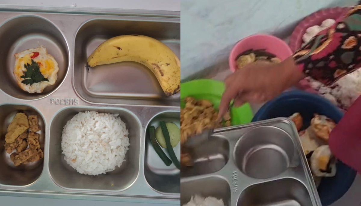 MAKANAN: Menu MBG yang ditolak Siswa MTsN Saronggi (Foto Istimewa)