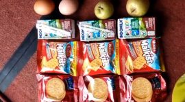 CAMILAN: Siswa terima MBG bentuk snack di Kecamatan Rubaru (Foto Istimewa)