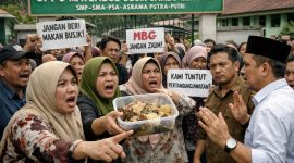 ILUSTRASI: Kepala SPPG Matlabul Ulum Jambu Lenteng tuai protes usai memberikan makanan busuk (Doc. Seputar Jatim)