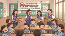 ILUSTRASI: BGN melarang produk pabrikan dibuat menu MBG (Doc. Seputar Jatim)