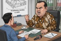 ILUSTRASI: Kepala Desa Meddelan marah saat ditanya soal Bumdes Meddelan terkait perternakan kambing yang hanya 16 ekor (Doc. Seputar Jatim)