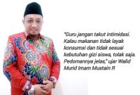 TEGAS: Walid Murid Imam Mustain R, meminta guru jangan takut menolak jika ada MBG yang tidak sesuai (Doc. Seputar Jatim)