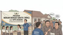 ILUSTRASI: SPPG Rubaru menyebut status sertifikat MBG “dalam proses” hingga menuai sorotan dan memicu keraguan publik (Doc. Seputar Jatim)