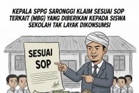 ILUSTRASI: Kepala SPPG Saronggi Klaim Sesuai SOP terkait (MBG) yang diberikan kepada anak sekolah (Doc. Seputar Jatim)