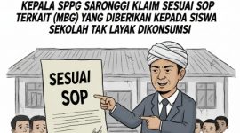 ILUSTRASI: Kepala SPPG Saronggi Klaim Sesuai SOP terkait (MBG) yang diberikan kepada anak sekolah (Doc. Seputar Jatim)