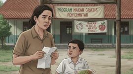 ILUSTRASI: Wali murid takut melapor saat anaknya alami diare usai menyantap MBG di sekolah (Doc. Seputar Jatim)