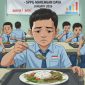 ILUSTRASI: Menu MBG basi yang hampir dikonsumsi oleh siswa di sekolah (Doc. Seputar Jatim)