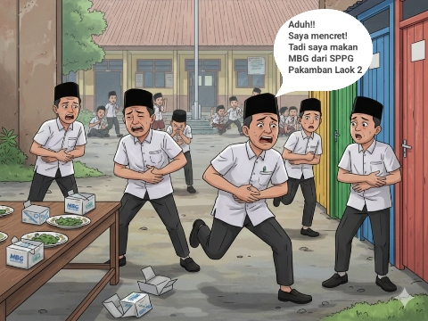 ILUSTRASI: Guru alami Diare usai konsumsi MBG dari SPPG Pakamban Laok 2 (Doc. Seputar Jatim)