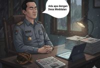 ILUSTRASI: Camat Lenteng tutup mata soal dugaan kasus korupsi Desa Meddelan (Doc. Jago Berita)