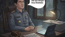 ILUSTRASI: Camat Lenteng tutup mata soal dugaan kasus korupsi Desa Meddelan (Doc. Jago Berita)