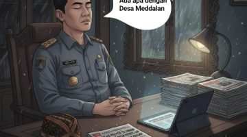 ILUSTRASI: Camat Lenteng tutup mata soal dugaan kasus korupsi Desa Meddelan (Doc. Jago Berita)