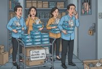 ILUSTRASI: Menunggu lama, pihak dekolah mengamankan Ompreng dan MBG Kering SPPG Pakamban Laok 2 usai ditolak wali murid (Doc. Seputar Jatim)