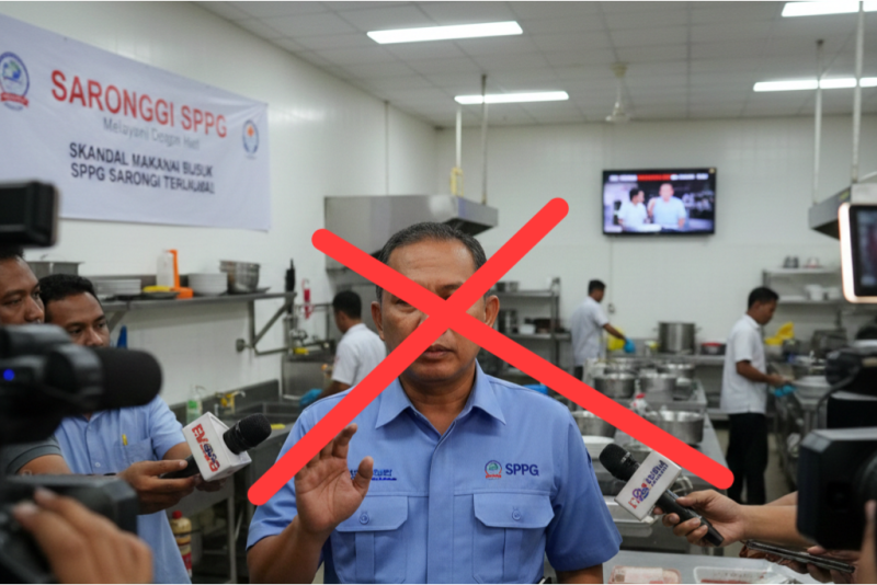 ILUSTRASI: Pengelola SPPG Saronggi bungkam saat ditanya SLHS (Doc. Seputar Jatim)