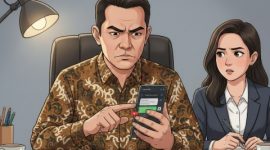 ILUSTRASI: Kepala SPPG Pakamban Laok 2 menghapus pesan WhatsApp klarifikasi (Doc. Seputar Jatim)