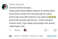SC: Komentar wali murid yang mengeluh menu MBG busuk di Pasongsongan (TikTok)