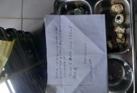 MAKANAN: Menu MBG tuai protes melalui pesan tertulis dari siswa (Doc. Seputar Jatim)