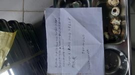 MAKANAN: Menu MBG tuai protes melalui pesan tertulis dari siswa (Doc. Seputar Jatim)