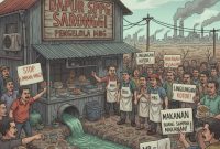 ILUSTRASI: Warga di sekitar dapur SPPG Saronggi, merasa resah (Doc. Seputar Jatim)