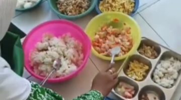 MAKANAN: MBG di Lebeng Timur dibungkus diduga bau tak layak dikonsumsi (SC TikTok)