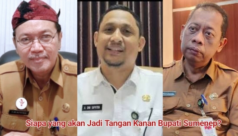 Tiga nama calon Sekda Sumenep, R. Abd. Rahman Riadi, Agus Dwi Saputra, dan Chainur Rasyid (Foto Istimewa)