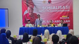 FORUM: Sosialisasi Empat Pilar Kebangsaan yang digelar Ketua DPD PDI Perjuangan Jawa Timur, Said Abdullah, di Ballroom Hotel De Baghraf (Doc. Seputar Jatim)