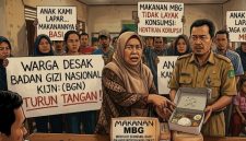 ILUSTRASI: Warga marah saat tau MBG yang dibagikan SPPG Lenteng Barat diduga busuk (Doc. Seputar Jatim)